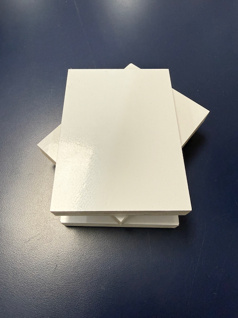 White Gloss HPL on Poplar Plywood 2440 x 1220