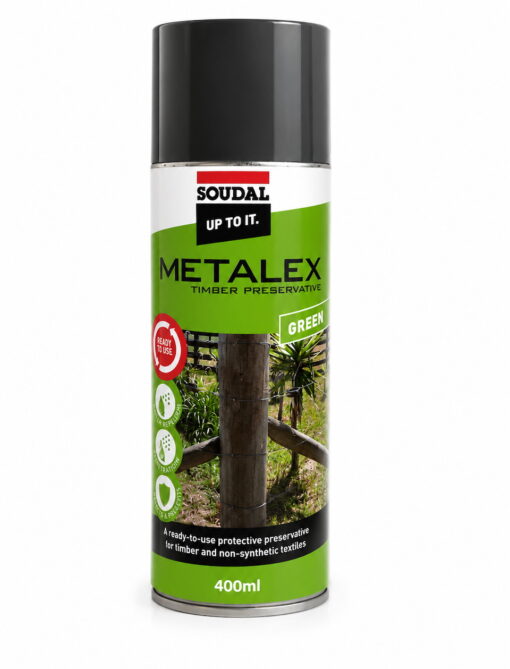 Metalex Timber Preservative Aerosol 400 ml Green